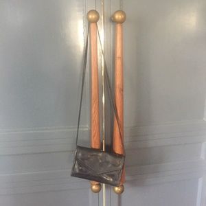 Mushy black leather purse